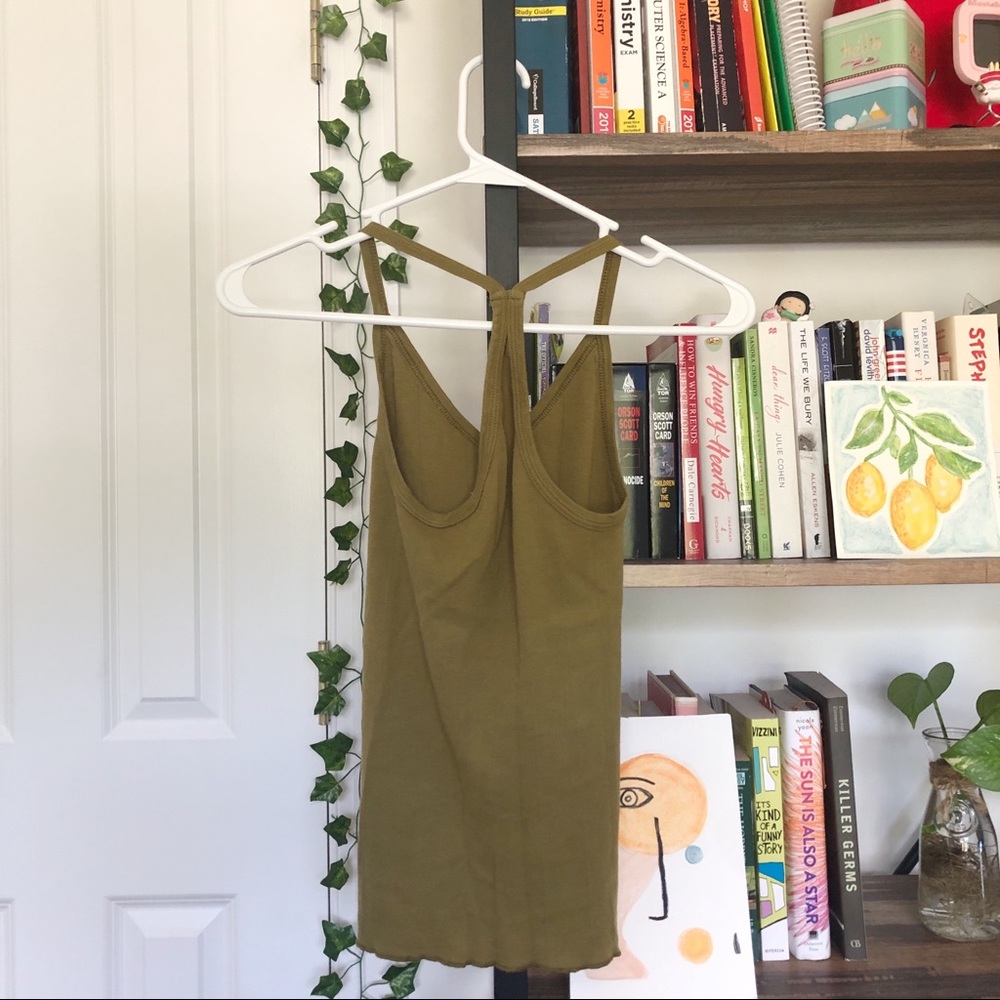 ❌SOLD❌ urban outfitters green tank top - Picture 2 of 5